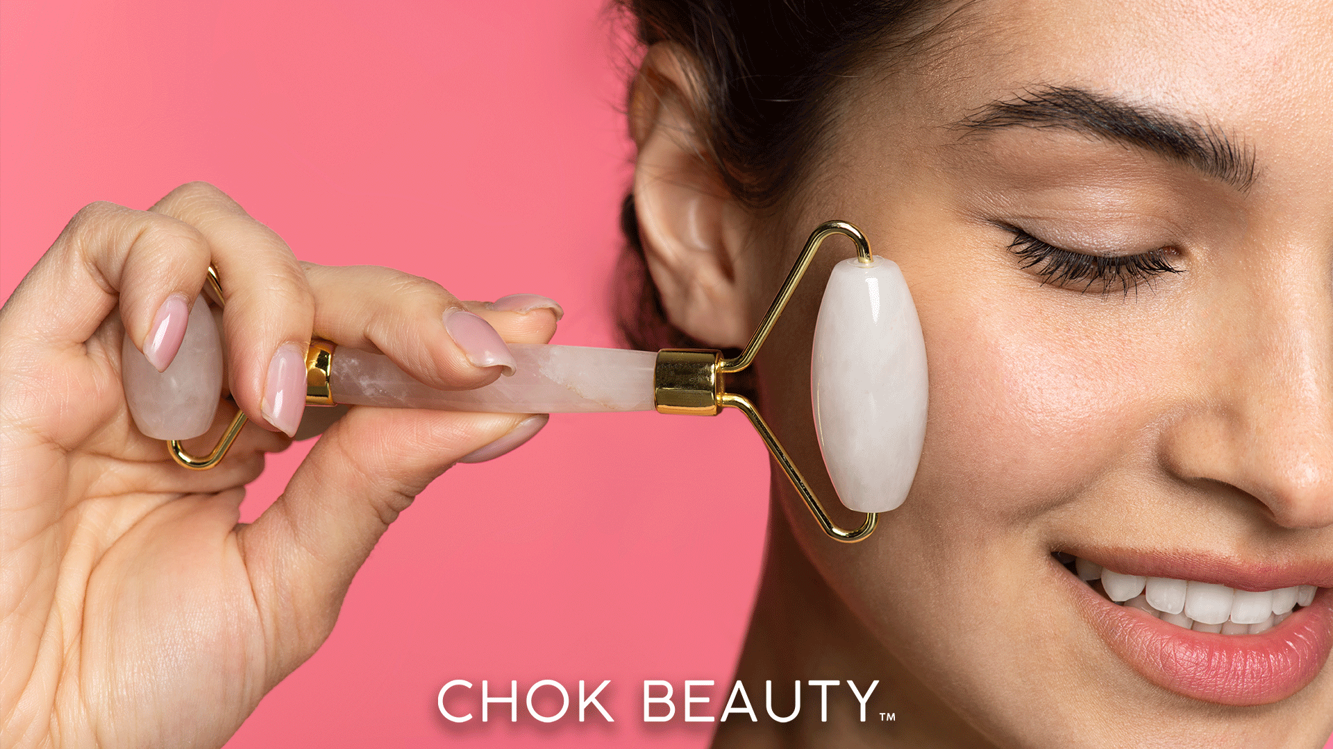 Rose Quartz Elegance: The Art of Self-Care with Our Mineral Power Eye Roller.